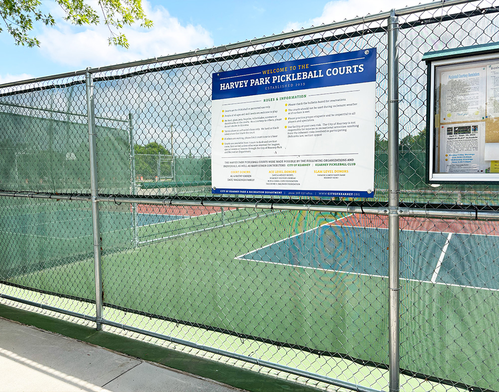 Harvey Park Pickleball Courts completed project